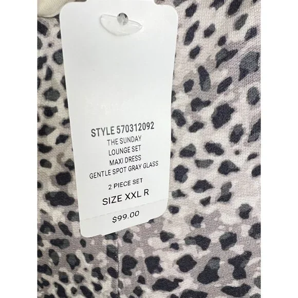 SOMA Sunday Lounge Set In Gentle Spot Gray Glass  Gray Size XXL - Picture 4 of 10